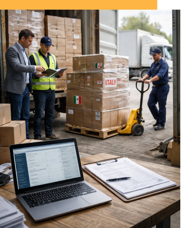 Доставка грузов из Италии: морские и авиаперевозки от 18308