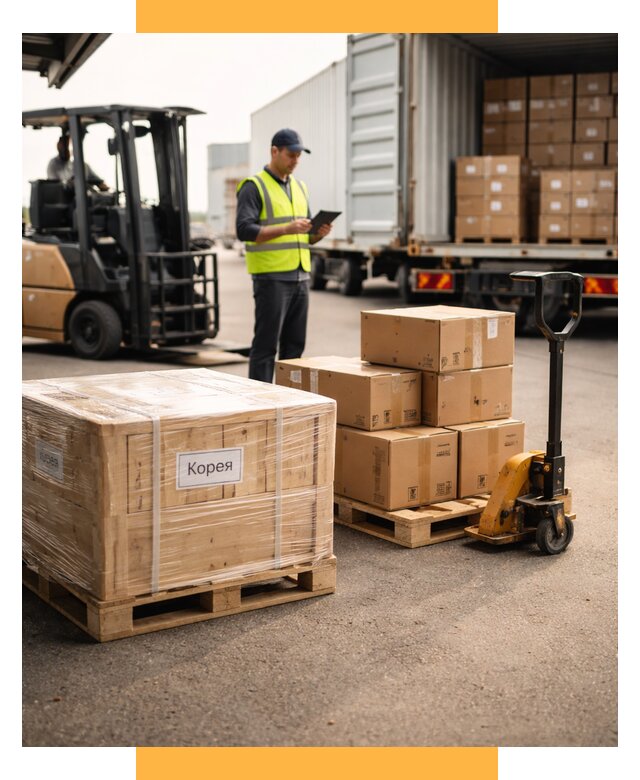 Доставка грузов в Корею из России от 35599 р. | СетСервис-Нжк