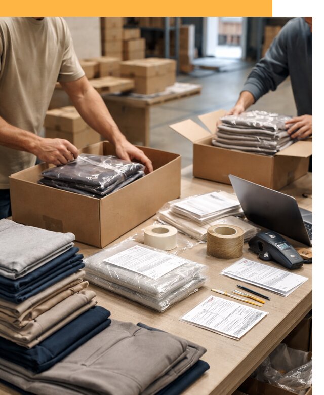 Перевозка одежды по миру от 7628 руб. с таможенным оформлением