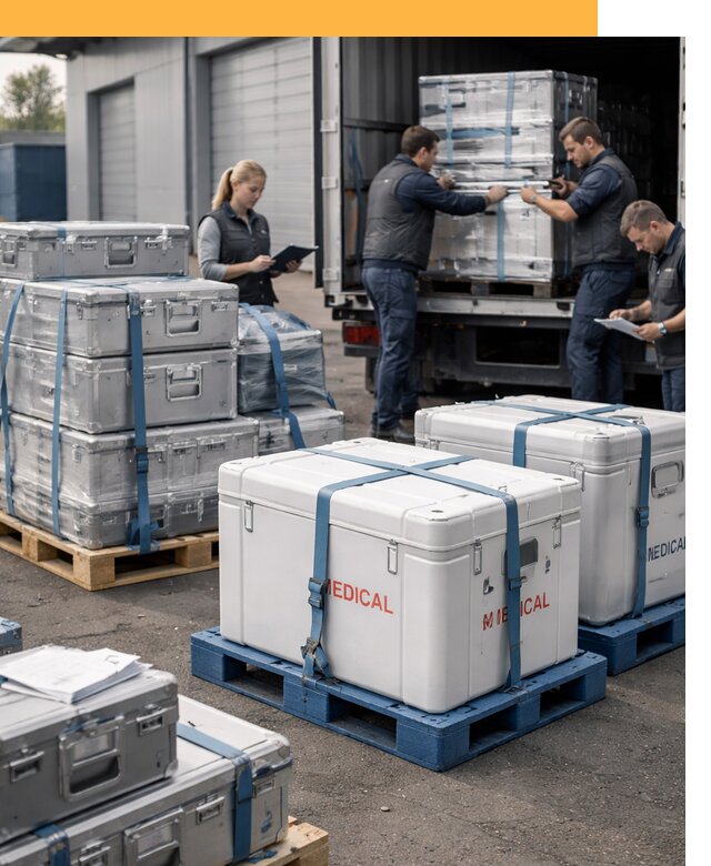 Перевозка медицинского оборудования по всему миру от 15257 руб