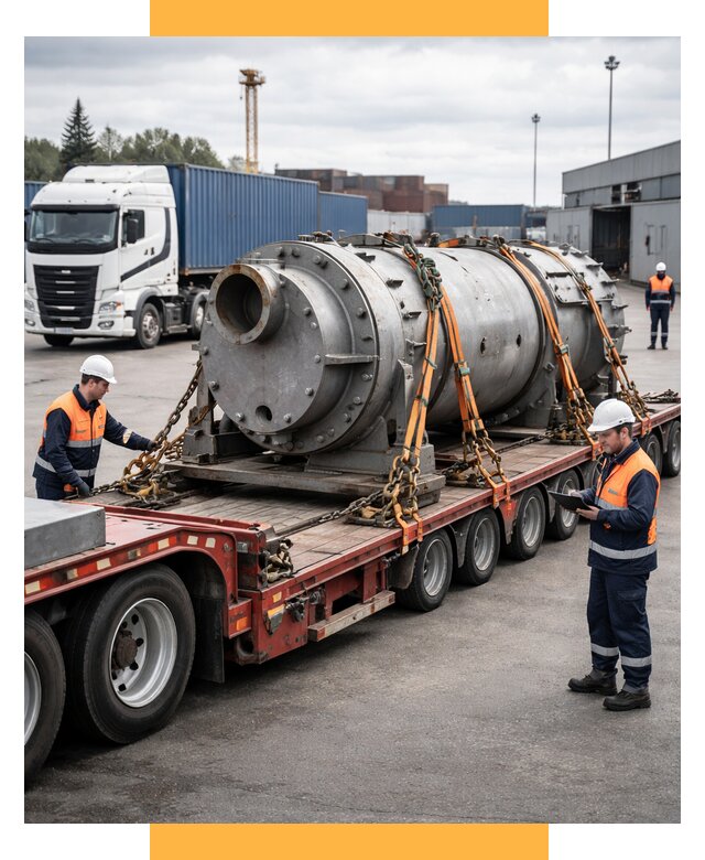 Перевозка тяжеловесных грузов под ключ от 152565 р. | СетСервис-Нжк