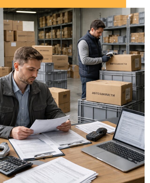 Таможенное оформление автозапчастей по выгодным тарифам от 8645